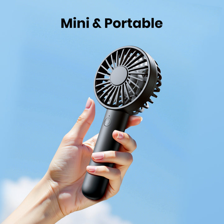 K13 1200mAh Portable Mini Hand Fan USB Rechargeable Personal Cooling Handheld Fan for Office Travel Outdoor